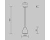 Подвесной светильник Maytoni Pilastro MOD430PL-01CM