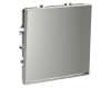 Проходной переключатель одноклавишный с подсветкой Voltum S70 VLS010405 (сталь)