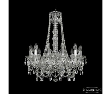 Подвесная люстра Bohemia Ivele Crystal 1411/12/195/h-70 Ni