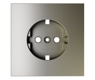 Накладка для розетки с заземлением Voltum S70 (шелк) VLS000604