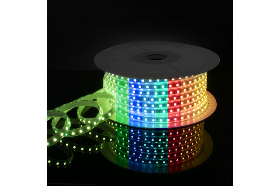 Светодиодная лента Elektrostandard 220V 11W 60Led 5050 IP65 мульти, 50 м 4690389170942