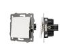 Механизм выключателя одноклавишный непроходной Arlight SWT-MK01-PL-WH-V (250V, 10A) 049867