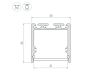 Алюминиевый профиль Arlight с экраном SL-LINE-3535-2500 WHITE+OPAL 036302