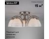 Потолочная люстра Eurosvet Megan 30121/5 сатин-никель