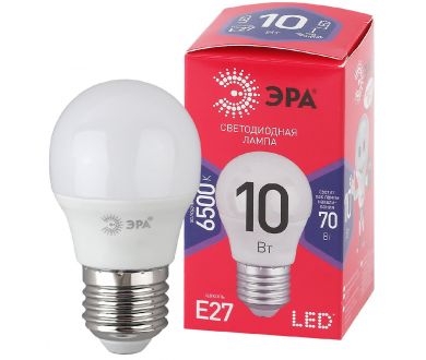 Лампа светодиодная Эра E27 10W 6500K LED P45-10W-865-E27 R Б0045355