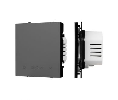 Терморегулятор эл тёплый пол серый базальт Arlight SWT-MTE-PL-GR (95-240V, 16A, датч пола + возд) 061902(1)