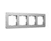 Рамка на 4 поста Werkel Platinum алюминий 4690389184505 W0042606