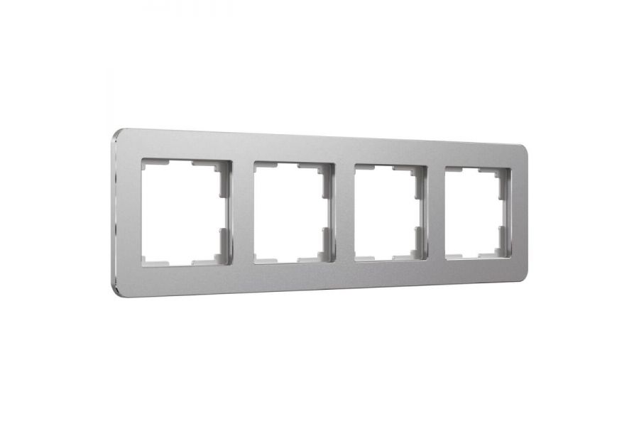 Рамка на 4 поста Werkel Platinum алюминий 4690389184505 W0042606