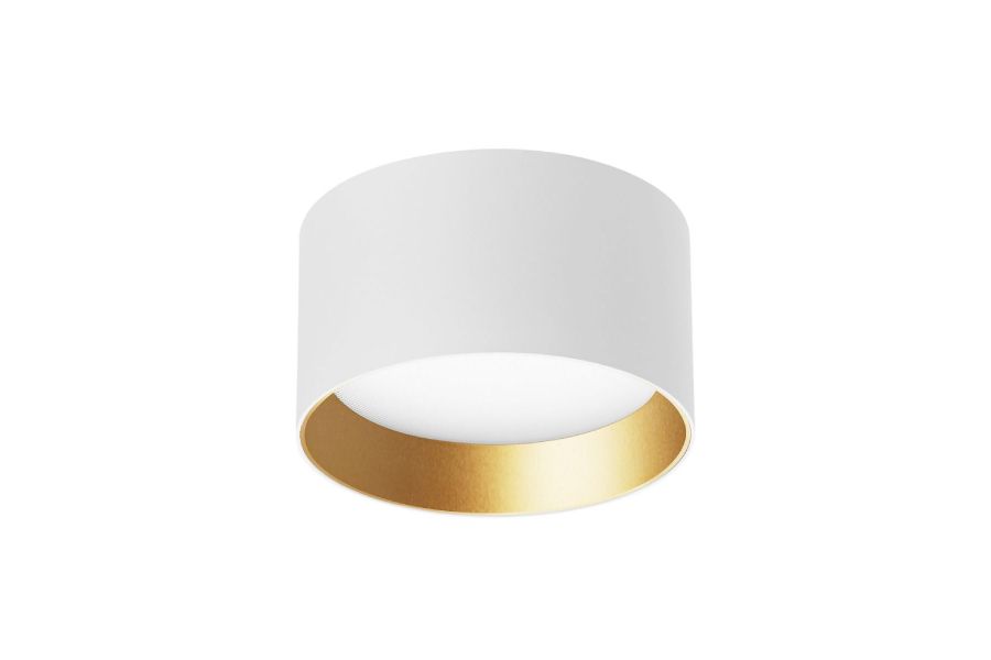 Накладной светильник Arlight SP-BISCOTTO-R90-8W Warm3300-MIX (WH-GD, 80 deg, 230V) 054912