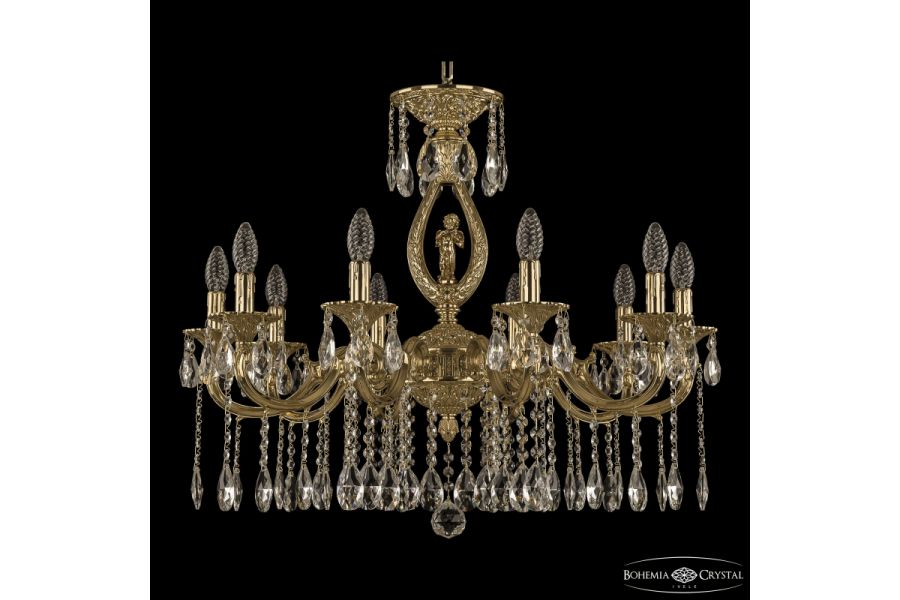 Подвесная люстра Bohemia Ivele Crystal Verona 72401/10/250 A G FA4M