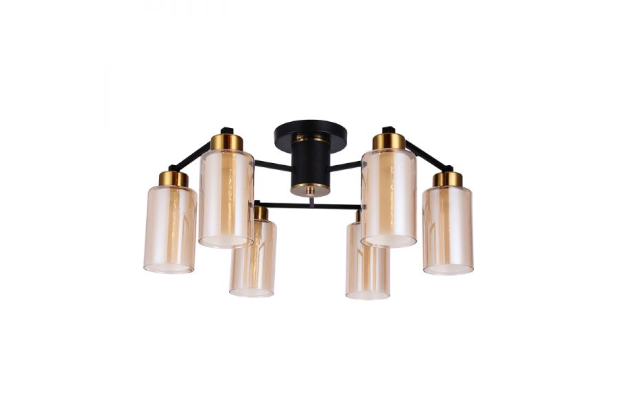 Потолочная люстра Arte Lamp Leo A7027PL-6BK