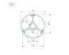 Алюминиевый профиль Arlight ROUND-D36-360-2500 ANOD BLACK 050250
