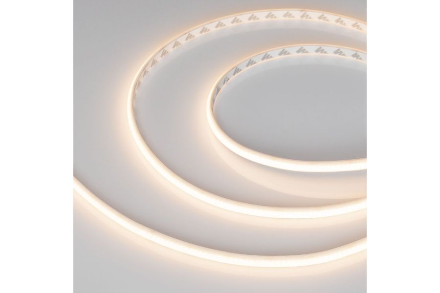 Светодиодная лента герметичная Arlight MICROLED-PW-M288-10mm 24V Warm3000 (12 W/m, IP66, 2216, 5m) 046752