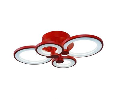 Купить Потолочная светодиодная люстра iLedex Ring A001/4 Red Потолочная светодиодная люстра iLedex Ring A001/4 Red