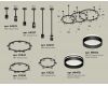 Комплект подвесного светильника Ambrella Light Techno Ring XR92222200 (A9222, A9227, C9233, C9242, C9238, C9232, N8462, N8478)