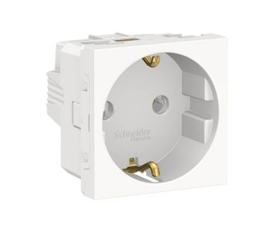 Розетка Schneider Electric Unica New Modular с/з без шторок 16A 250V NU303618