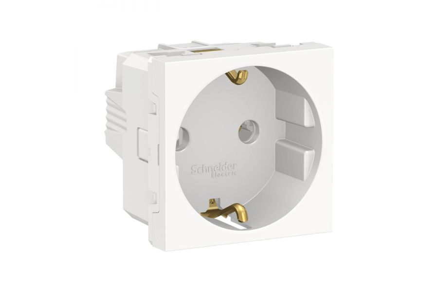Розетка Schneider Electric Unica New Modular с/з без шторок 16A 250V NU303618