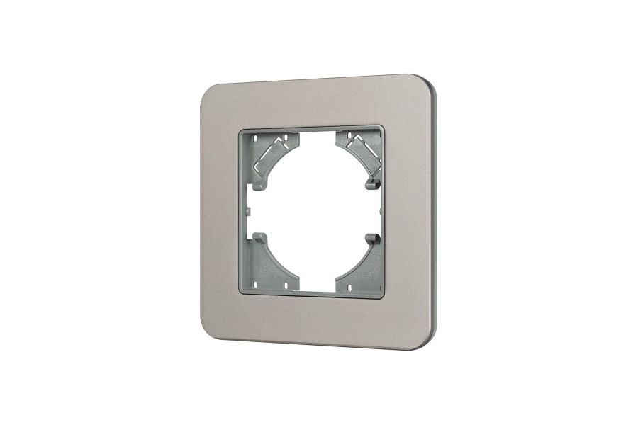 Рамка алюминиевая на 1 пост Arlight FRM-AKIRY-SFAL-1-SR 049684