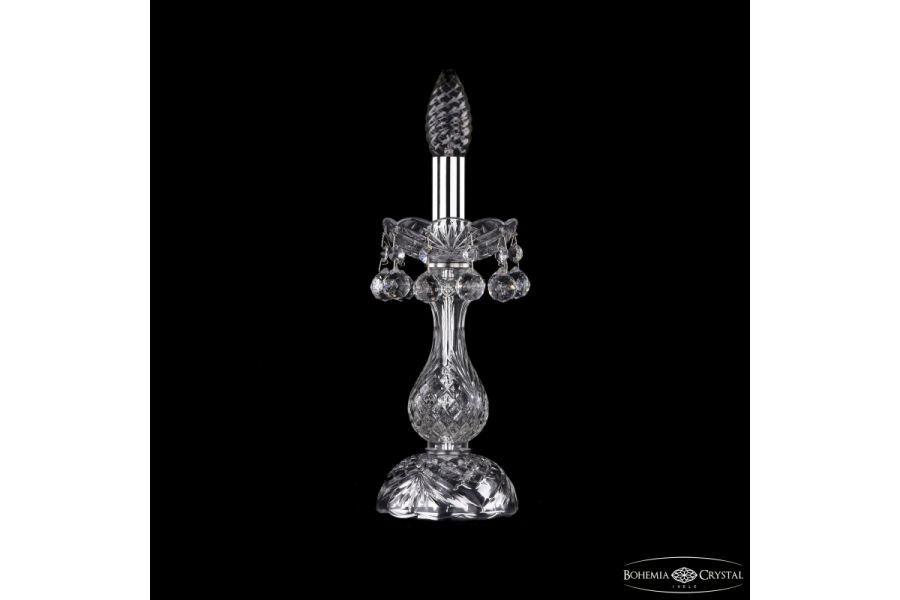 Настольная лампа Bohemia Ivele Crystal 1409L/1-27 Ni