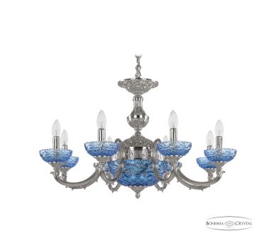 Подвесная люстра Bohemia Ivele Crystal Verona 72209P/8/210 Ni P Aquamarine/M-1F