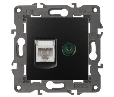 Розетка RJ45+TV Эра 14-3110-05 Б0034318