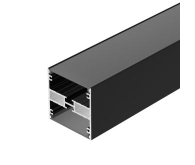 Алюминиевый профиль Arlight LINE-5050-DUAL-2000 ANOD BLACK 045652