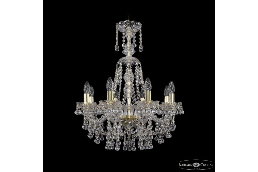 Подвесная люстра Bohemia Ivele Crystal 1409/8/195/XL-68 G