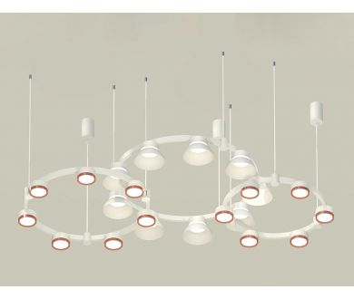 Комплект подвесного светильника Ambrella Light Techno Ring XR92082020 (A9208x3, C9241, C9236, C9231, N8126, N8140)
