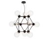 Подвесная люстра Lumina Deco Zodiak LDP 160N-12 BK+PR