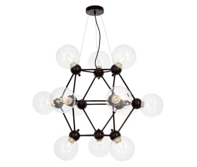 Подвесная люстра Lumina Deco Zodiak LDP 160N-12 BK+PR