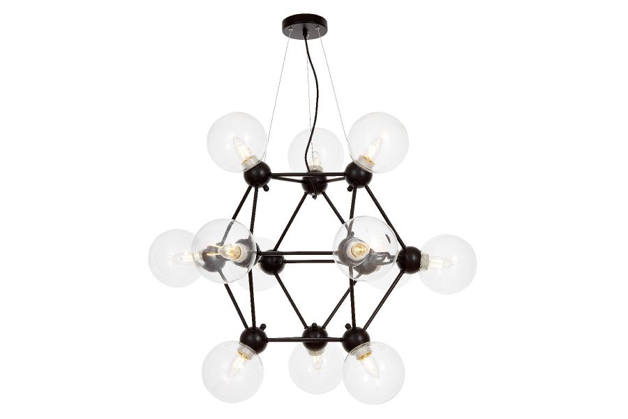 Подвесная люстра Lumina Deco Zodiak LDP 160N-12 BK+PR