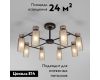 Потолочная люстра Eurosvet Amado 70115/8 черный