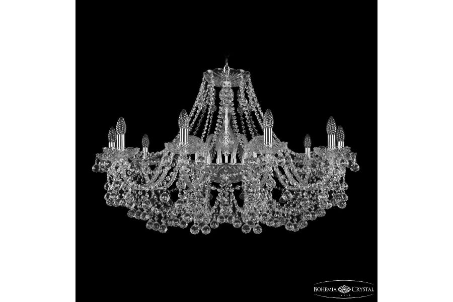 Подвесная люстра Bohemia Ivele Crystal 1409/10/360 Ni