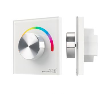 Панель Arlight Smart-P5-RGB-G-IN White (3V, Rotary, 2.4G) 033756