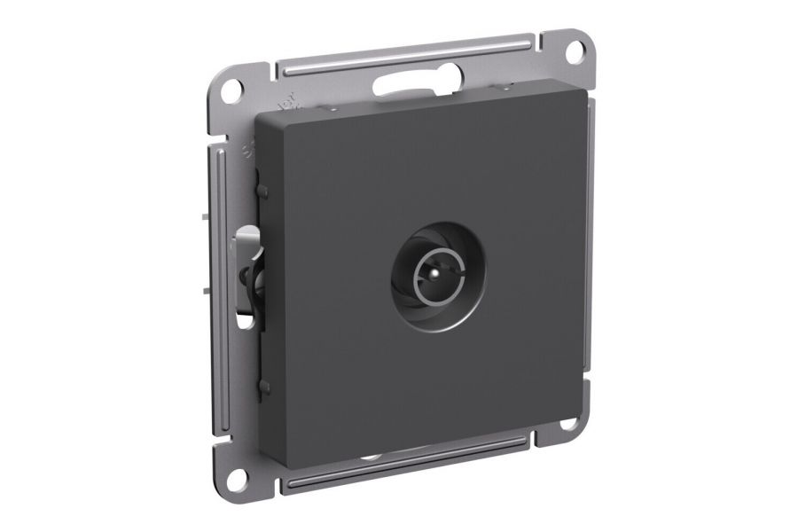 Розетка TV коннектор, механизм Systeme Electric AtlasDesign Базальт ATN001493