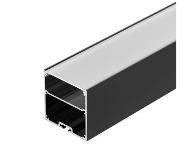 Алюминиевый профиль Arlight SL-LINE-5050-LW-3000 ANOD BLACK 043977