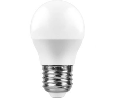 Лампа светодиодная Feron E27 11W 6400K Шар Матовая LB-750 25951