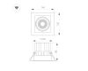 Встраиваемый карданный светильник Arlight MS-VORTEX-BUILT-S140x140-30W Warm3000 (WH-WH, 17 deg, 230V) (IP20 Металл) 057920