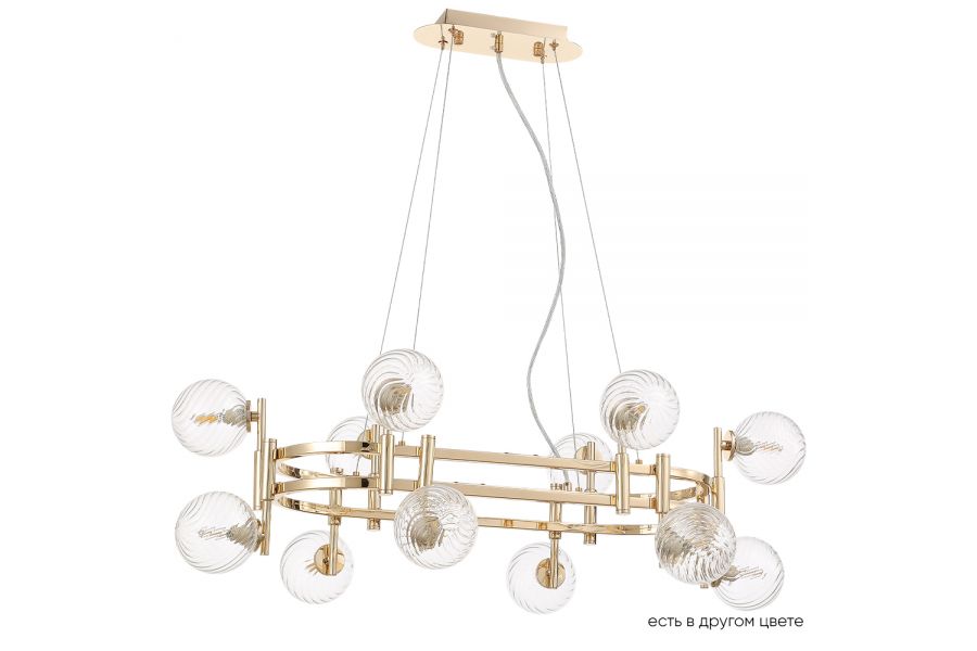 Подвесная люстра Crystal Lux LUXURY SP12L GOLD