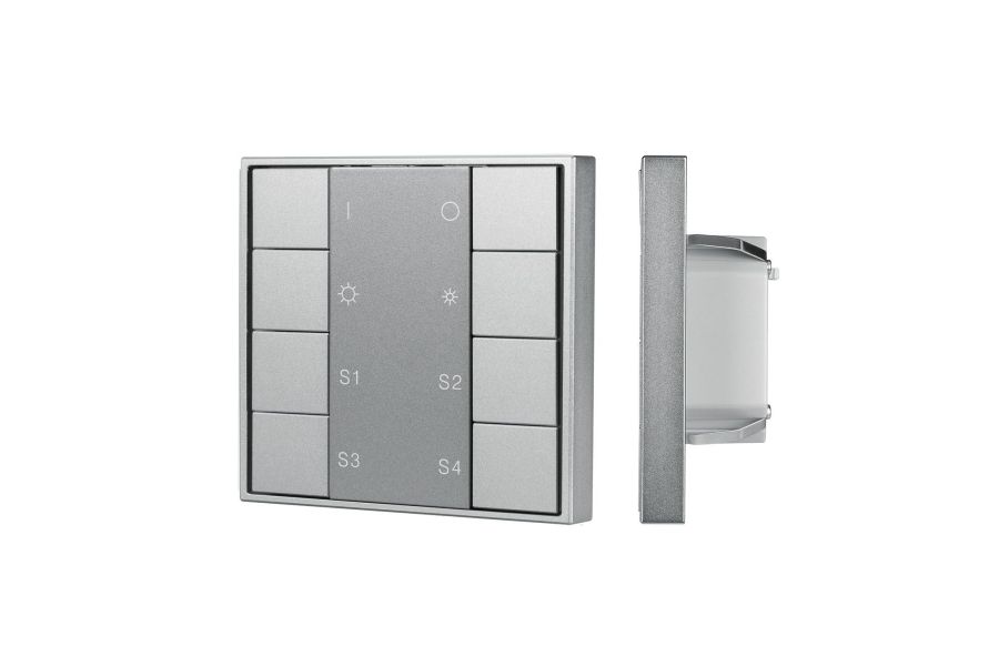 Кнопочная панель Arlight DALI-201-23-1G-4SC-DIM-DT6-IN Silver (BUS, Frame) 048187