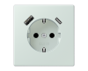 Розетка 2K+З USB Typ AC Jung LC1520-15CA215