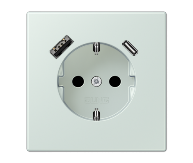 Купить Розетка 2K+З USB Typ AC Jung LC1520-15CA215 Розетка 2K+З USB Typ AC Jung LC1520-15CA215