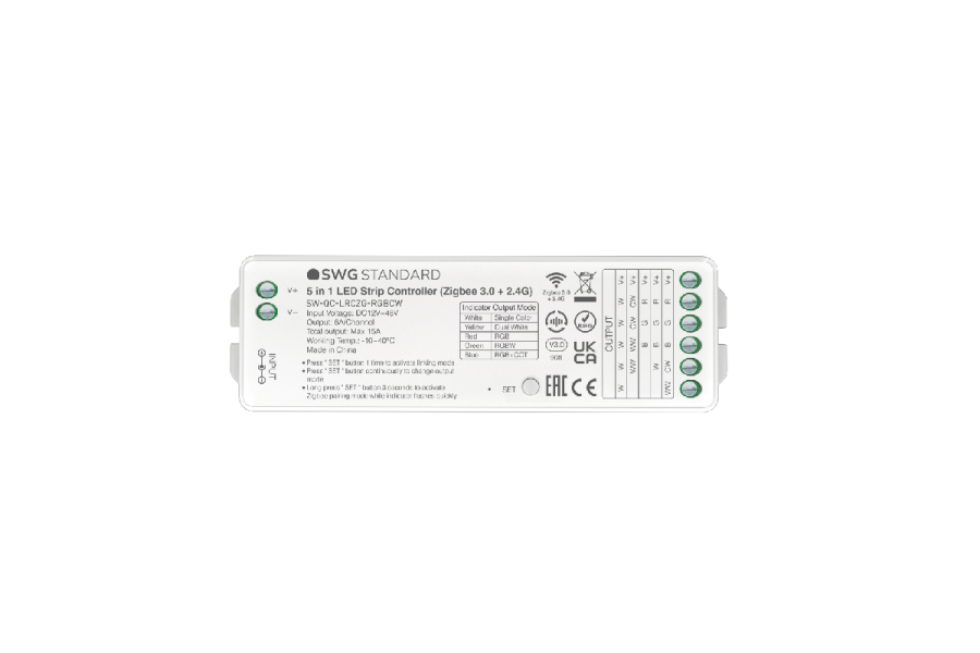 Контроллер для ленты SWG Standard SW-QC-LRCZG-RGBCW 00-00035928