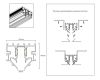 Шинопровод низковольтный для монтажа в натяжной потолок Ambrella Light Track System GL1950