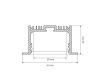 Профиль с экраном Arlight SL-LINIA62-F-2500 WHITE+OPAL 021374
