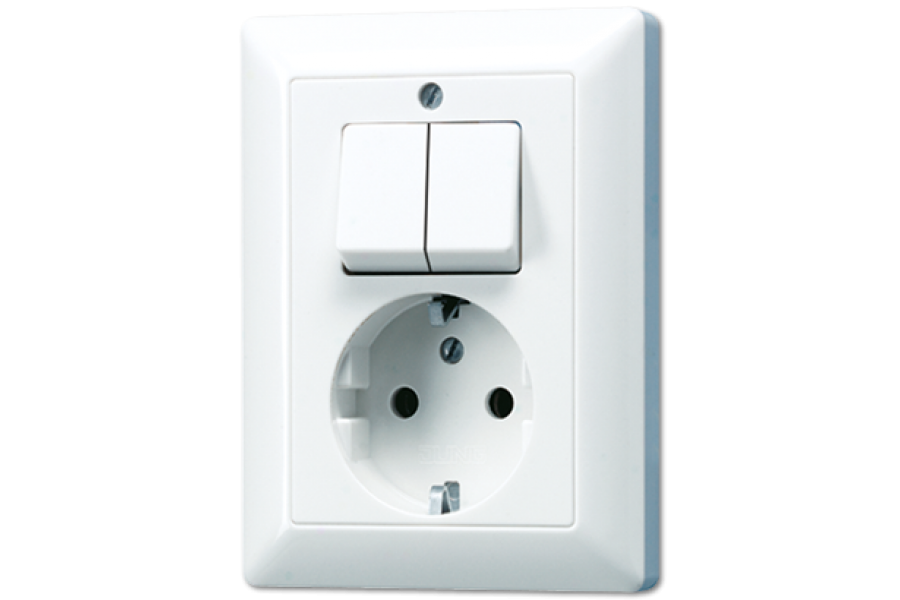 Розетка штепсельная Schuko Jung AS5575EUWW