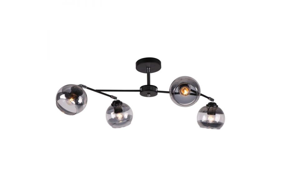 Люстра на штанге IMEX MD.9460-4-S BK+CH