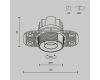 Встраиваемый светильник Maytoni Technical Dip T DL128-10W4K-TRS-B
