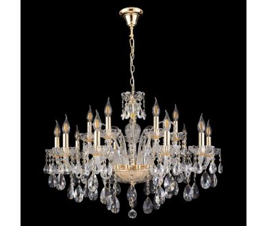 Подвесная люстра Crystal Lux MONICA SP10+5 GOLD