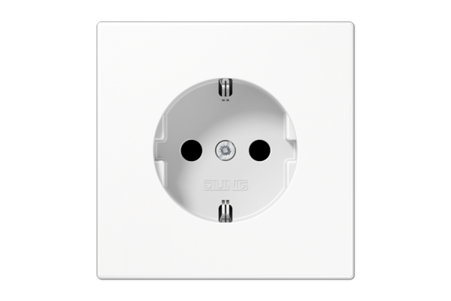 Розетка штепсельная Schuko Jung LS1520NWW